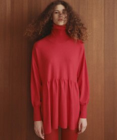 #Newans 【洗える】ペプラムデザインワイドシルエットプルオーバー