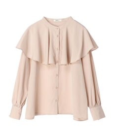 earth music&ecology ケープカラーブラウス