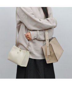 UNBILLION 【テレビ ドラマ着用アイテム】カシュカシュ cachecache / ヒネリハンドルインバッグセットトート