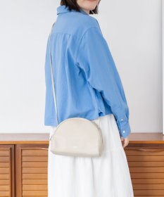 blancle シュリンクレザー ハーフサークルショルダー