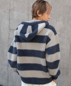 WEGO シャギーグラフィックZIPパーカー