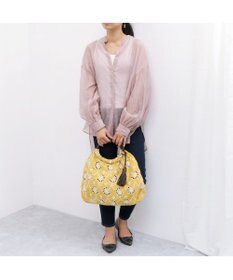 UNBILLION カシュカシュ cachecache / 花刺繍メッシュハンドルトートバッグ