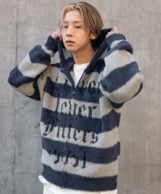 WEGO シャギーグラフィックZIPパーカー