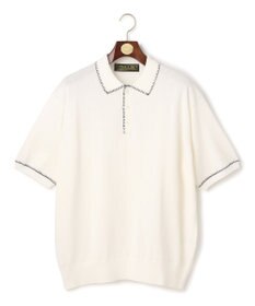 J.PRESS MEN 【WEB・一部店舗限定】Blancket Stitch Knit Polo