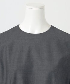 23区 L 【R(アール)】ウールトロストレッチ ランタンスリーブブラウス