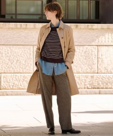 J.PRESS LADIES L コンパクトギャバ ステンカラー コート