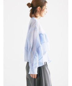 Te chichi シアーフリルティアードブラウス