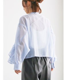 Te chichi シアーフリルティアードブラウス