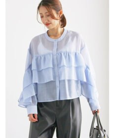 Te chichi シアーフリルティアードブラウス