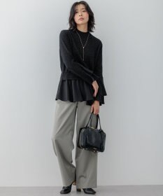 23区 【VERY3月号掲載/洗える】TRコンフォートストレッチ ワイドパンツ