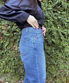 woadblue 【先行販売】SALUU サルー ストレートアンクル デニムパンツ ダメージ