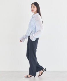 earth music&ecology シャーリングストライプシャツ