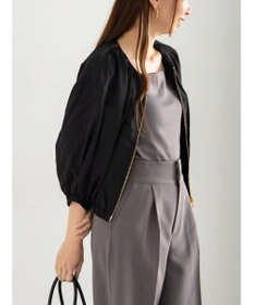 Te chichi タックギャザーボリュームポンチョブルゾン