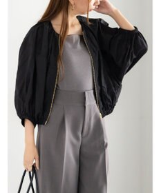 Te chichi タックギャザーボリュームポンチョブルゾン