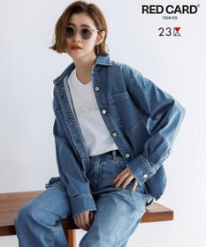 23区 【先行予約/RED CARD TOKYO×23区】 ストレッチ デニムシャツ