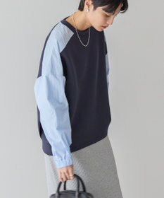 AMERICAN HOLIC 異素材コクーンポンチプルオーバー