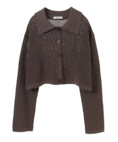 earth music&ecology ＳＥＴ２点襟付きカーディガン＋ニットワンピース