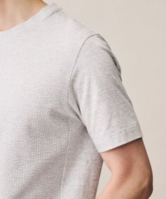 JOSEPH ABBOUD 【オーガニックコットン使用・日本製・26SS新色】JOEコットンサッカークルーネック Tシャツ