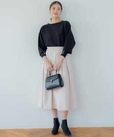 組曲 【洗える・4色展開】ウーステッドライクギャバ スカート