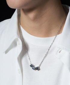 WEGO M立体モチーフ3連ネックレス