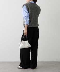 russet レザー巾着ミニショルダーバッグ(CE-1637)