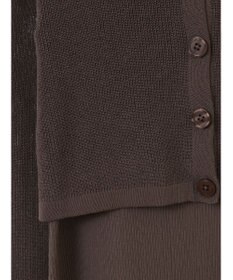 earth music&ecology ＳＥＴ２点襟付きカーディガン＋ニットワンピース