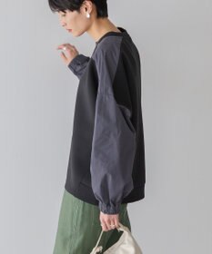 AMERICAN HOLIC 異素材コクーンポンチプルオーバー