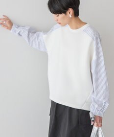 AMERICAN HOLIC 異素材コクーンポンチプルオーバー