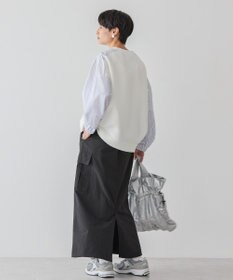 AMERICAN HOLIC 異素材コクーンポンチプルオーバー