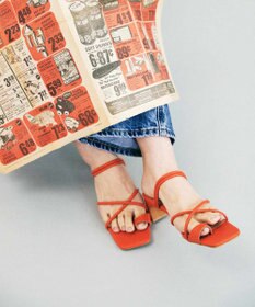 BONTRE 【PRECIEUX JOUET/プレシュウジュエ】ナロートングセットバックヒールサンダル/016PJ