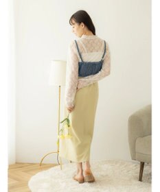 earth music&ecology レースアップデニムビスチェ