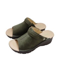 Pointer 本革 超軽量厚底サボサンダル