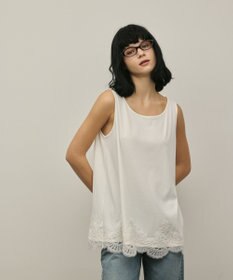 GRACE CONTINENTAL ヘムレースカットトップ
