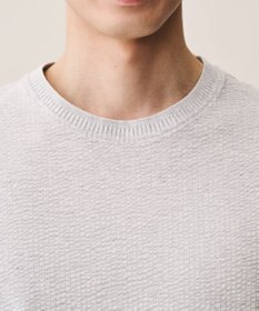 JOSEPH ABBOUD 【オーガニックコットン使用・日本製・26SS新色】JOEコットンサッカークルーネック Tシャツ