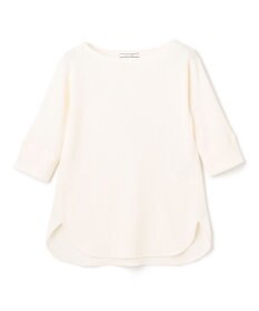 BEIGE， 【洗える】GLOBE / コットンリブ7分袖カットソー