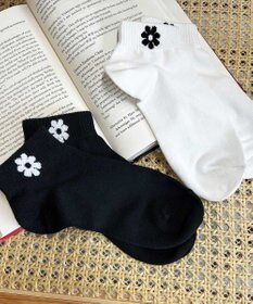 WEGO フラワーショートソックス