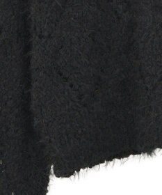 earth music&ecology シャギーミックス透かしハート柄ニットプルオーバ