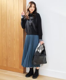 ANY 【大好評につき新色登場/洗濯機可/ウエストゴム】プリーツスカート