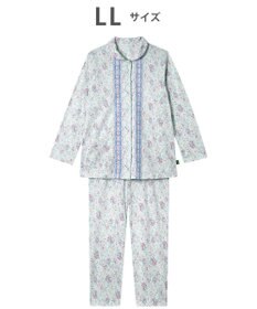 WACOAL パジャマ 長袖 長ズボン 綿100%(本体) 天竺素材 ミントン レディース NDX560 /ワコール