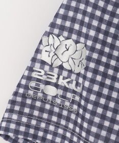 23区GOLF 【WOMEN】【接触冷感・UVケア・吸水速乾】ギンガムチェック柄 ポロシャツ