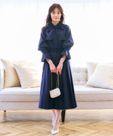 Feroux 【キレイ見えセットアップ対応】リボンタイ ブラウス