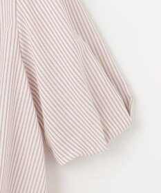 J.PRESS LADIES L 【洗える】ドビー強撚ストライプ コクーンシルエット ブラウス