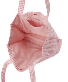 Maison de FLEUR ブランドロゴ刺繍ギンガムスクエアトート