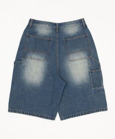 WEGO 【ユニセックス着用ITEM】ダブルニーデニムショーツ