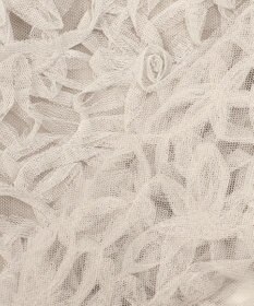 23区 【GOLD LABEL】チュールエンブロイダリー フラワーモチーフ 2WAYブラウス