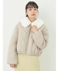 earth music&ecology ファーカラーブルゾン