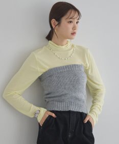 earth music&ecology 【吸湿発熱】あったかフェミニンインナー(シアーハイネック)