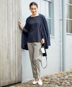 ICB 【洗える】 コーデュロイ テーパードパンツ