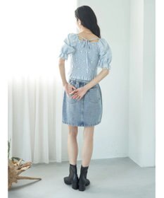 earth music&ecology フラワー刺繍ブラウス