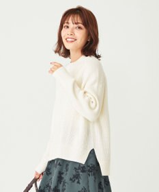 ANY SIS 【洗える】スフレハイネックケーブル ニット